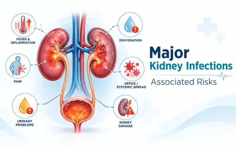 Major kidney infections and risks - Nephrology hospital in Haryana